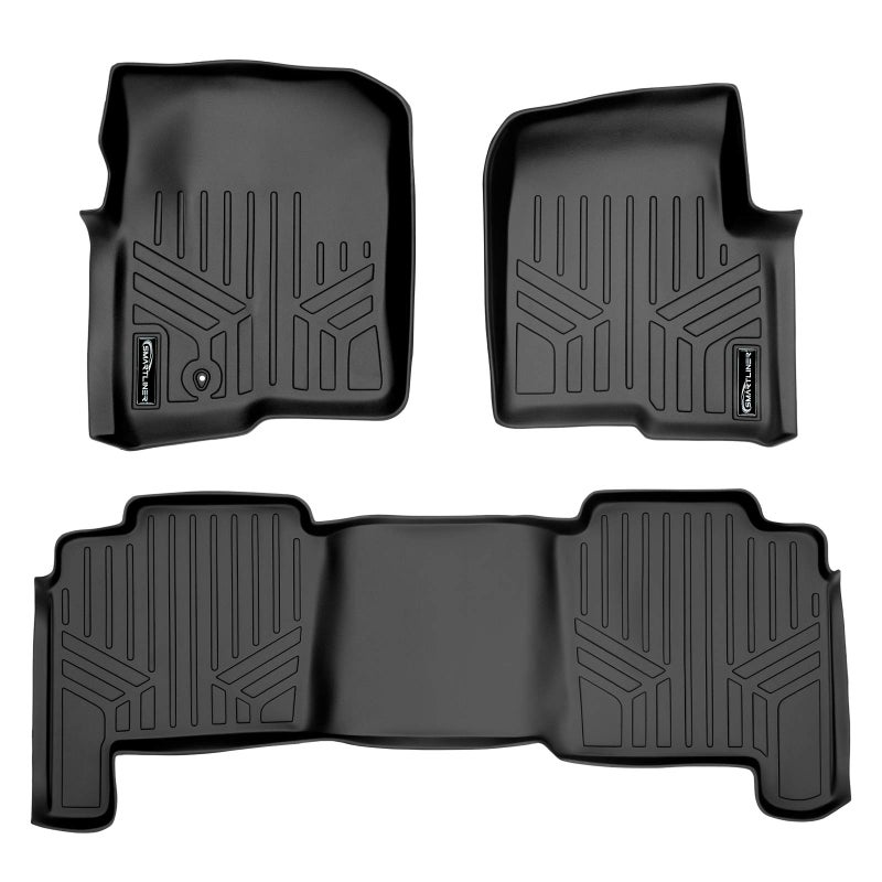 SMARTLINER Floor Mats 2 Row Liner Set for 2004-2008 Ford F-150 - Image 1